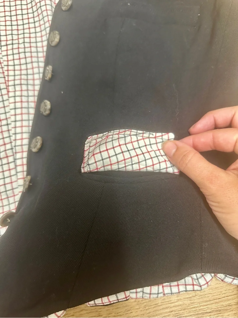Vintage Y2K Ralph Lauren Black Wool Riding Vest